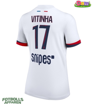 Paris Saint-Germain Vitinha #17 Bortatröja Kvinnor 2025-26 Kortärmad